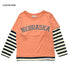 【S/M/L】★オフィシャルチーム★ボーダー×スラブレイヤードTシャツ(1224140m)